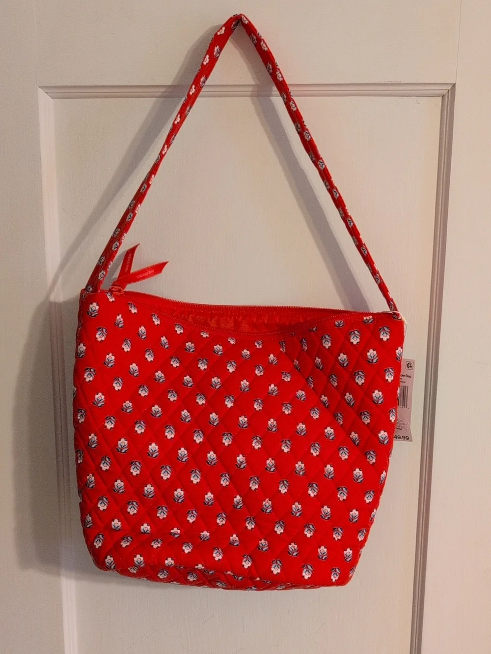Vera Bradley x Target Bucket Shoulder Bag Hibiscus Bluebell Ditsy NWT